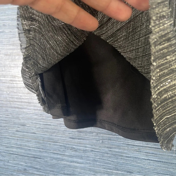 Tally Weijl Sparkly Strappy Top - Black & Gray - Size Medium - Picture 3 of 6